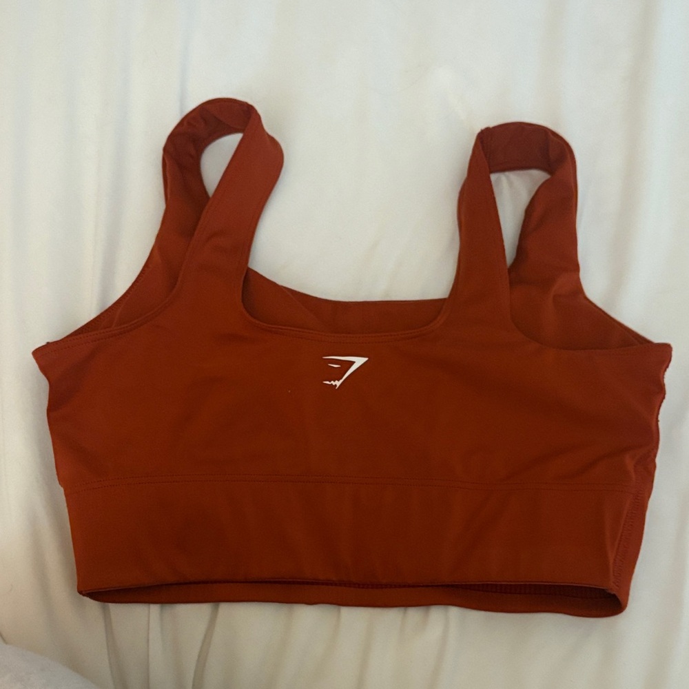Gymshark Rust Red Longline Sports Bra